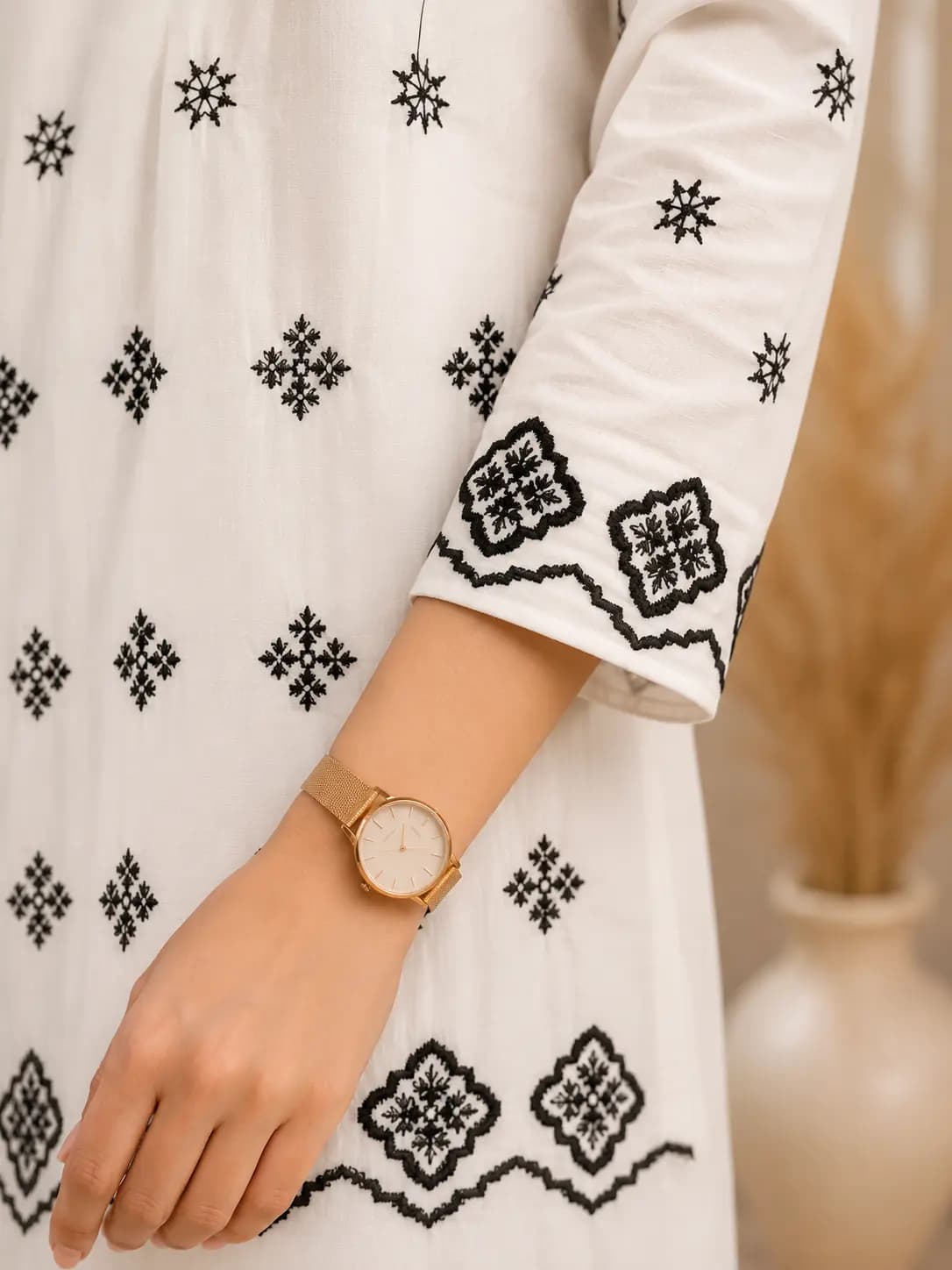 Ivory Embroidered Top — view 3