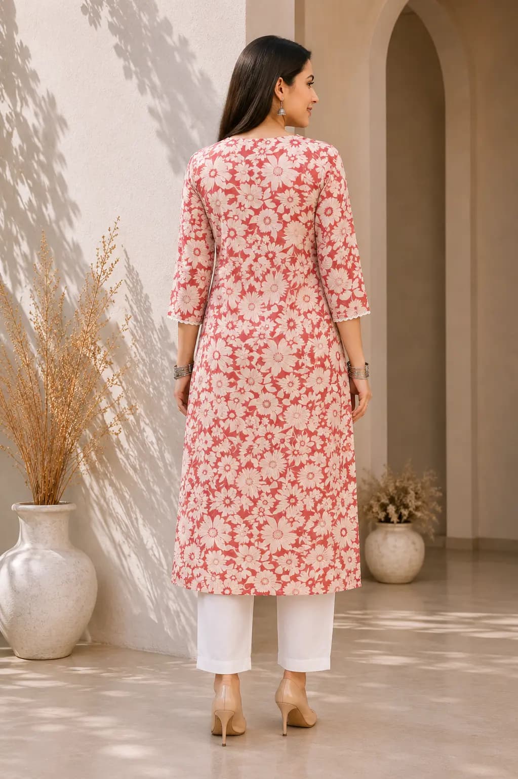 Embroidered Yoke Top