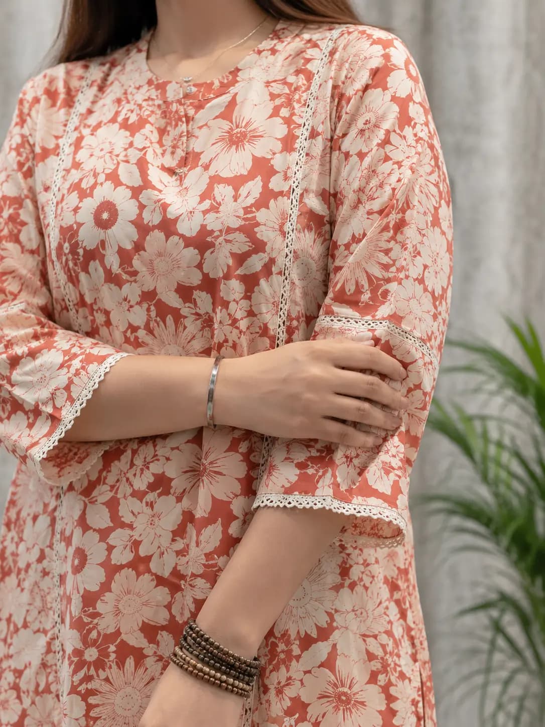 Embroidered Yoke Top — view 3