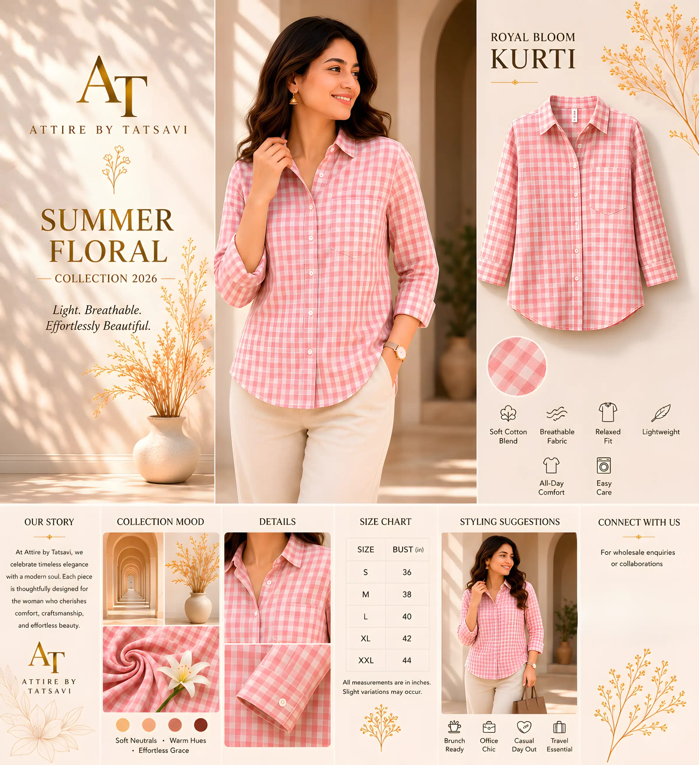 Classic Cotton Shirt — details & size guide