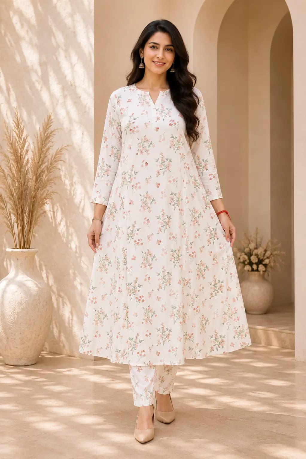 White Floral Co-ord Set