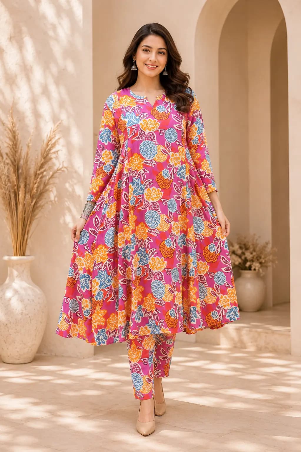 Pink Floral Co-ord Set
