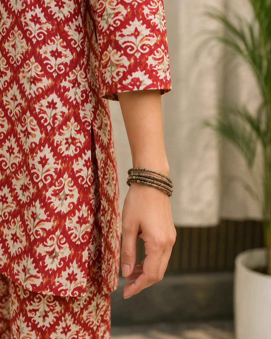Red Bloom Printed Co-ord Set — view 4