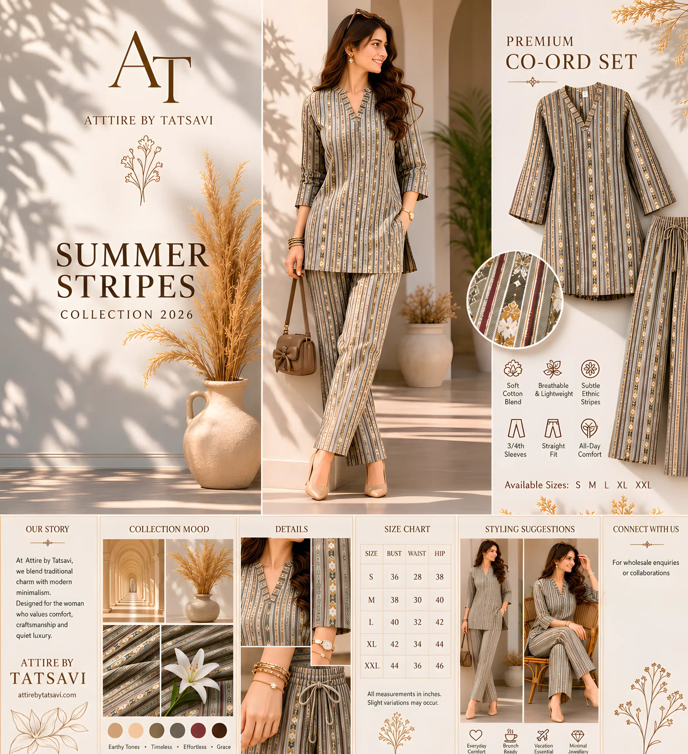 Multi Printed Co-ord Set — details & size guide