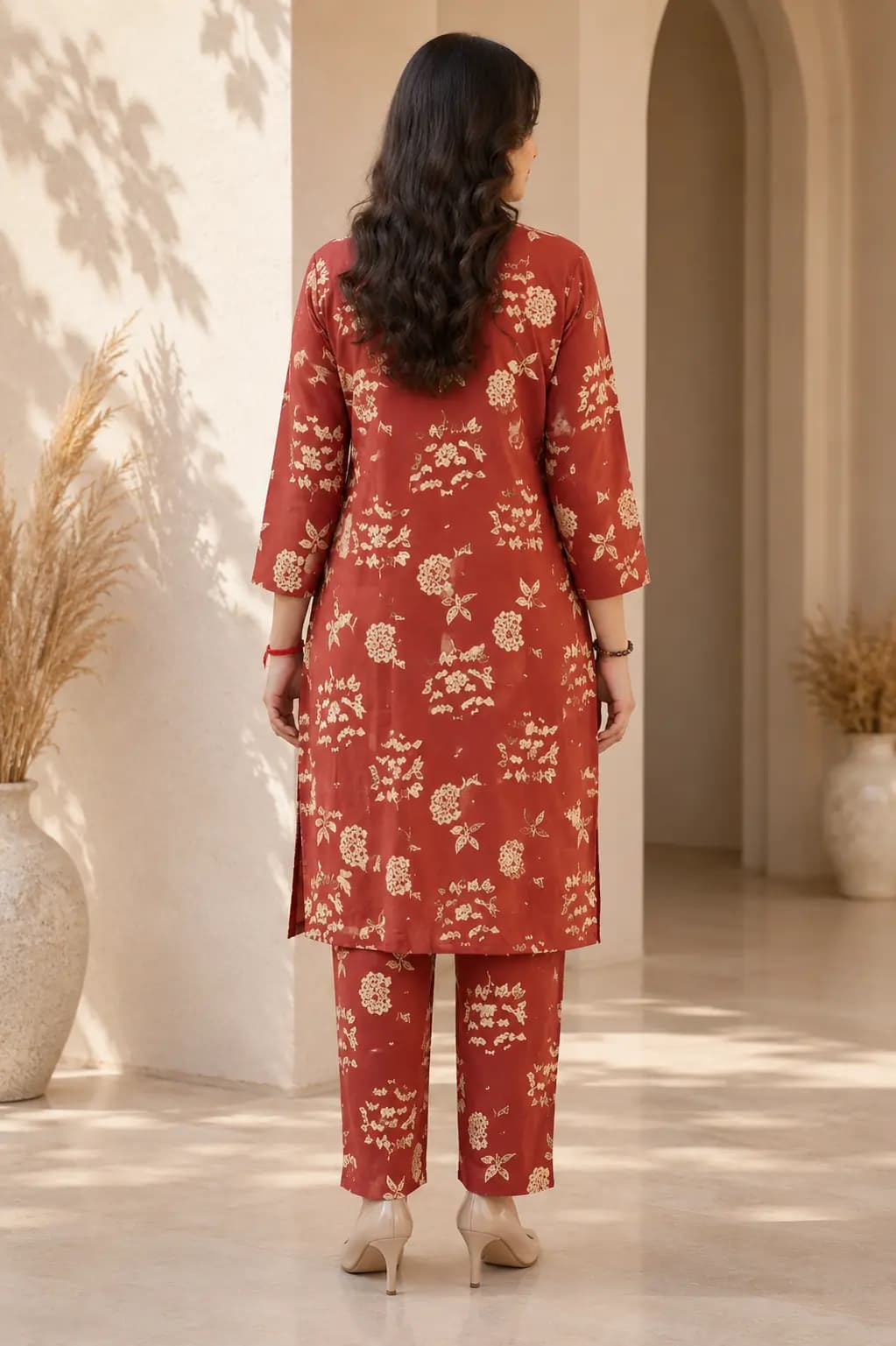 Rust Floral Co-ord Set
