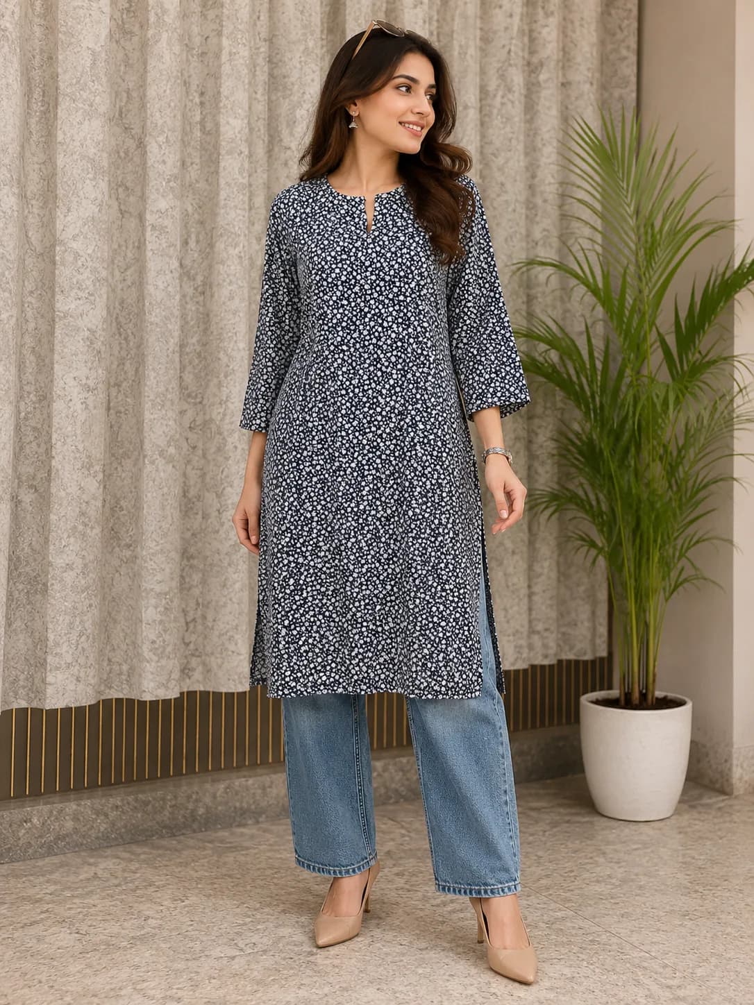 Printed Long Kurti
