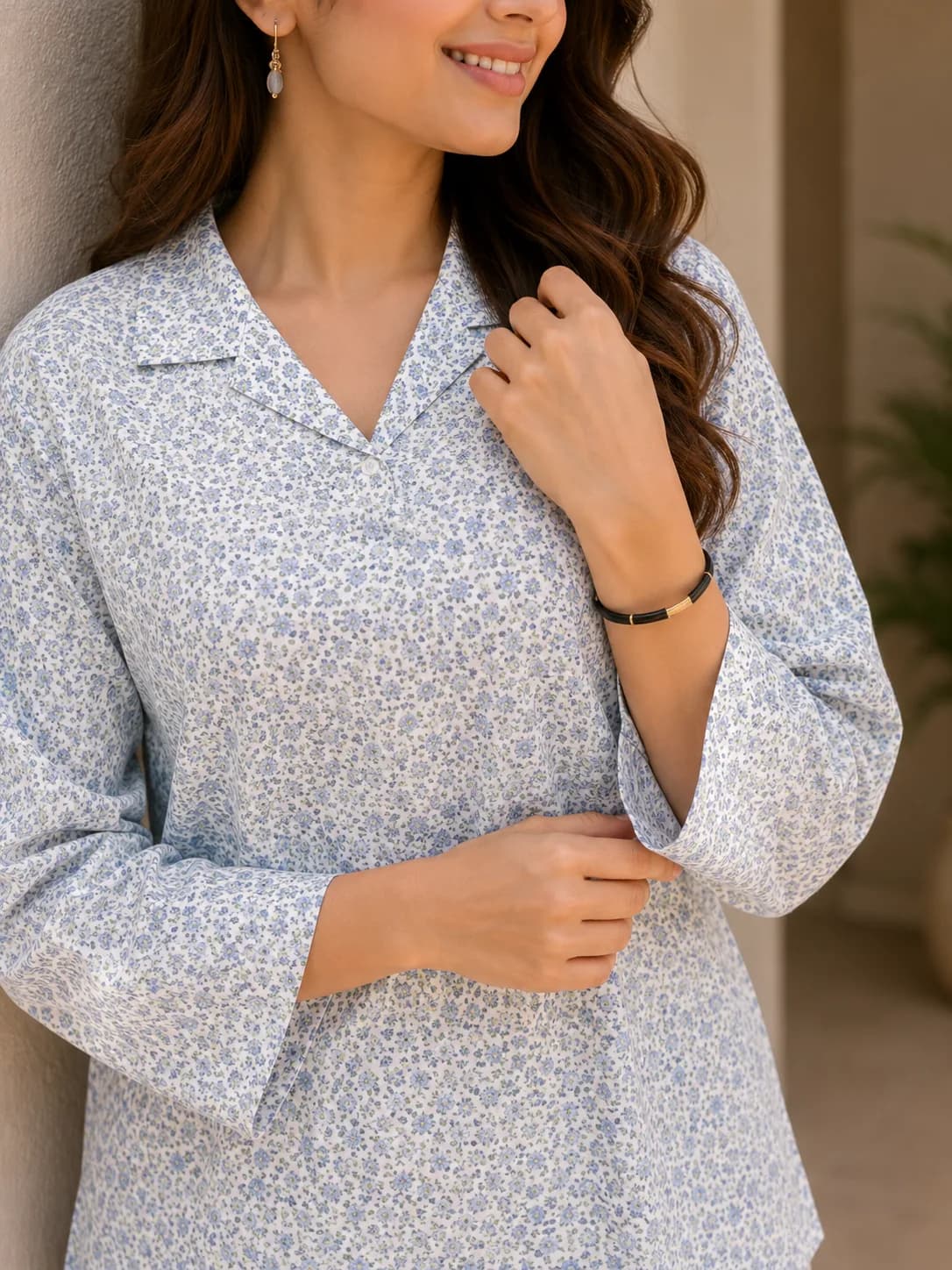 Blue Plus-Size Co-ord Set — view 3